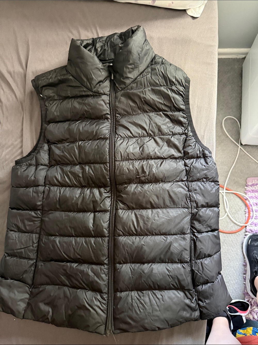 Design Lab Lord & Taylor Women's Black Quilted Puffer Vest